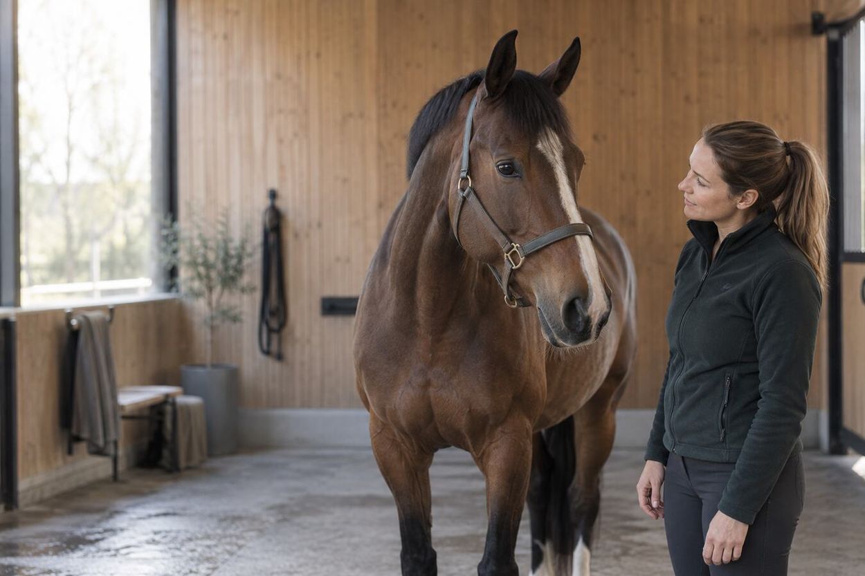 Bit voor een paard met een gevoelige tong